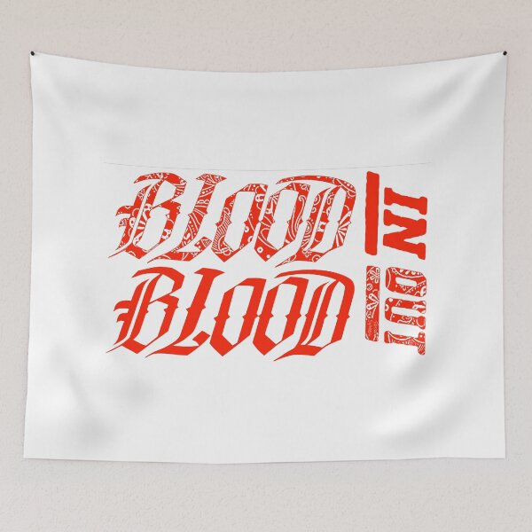 Item preview, Blood In Blood Out; Street Motto; Colour Orange; designed and sold by StickerApe.
