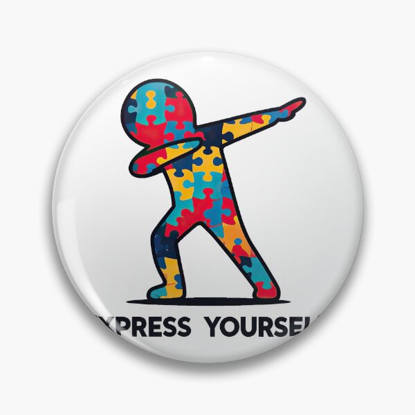 Item preview, Autism Dab express yourself Autism Awareness Puzzle Tee. designed and sold by MAPDDesigns.