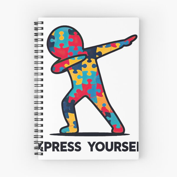 Item preview, Autism Dab express yourself Autism Awareness Puzzle Tee. designed and sold by MAPDDesigns.