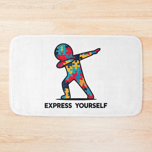 Item preview, Autism Dab express yourself Autism Awareness Puzzle Tee. designed and sold by MAPDDesigns.