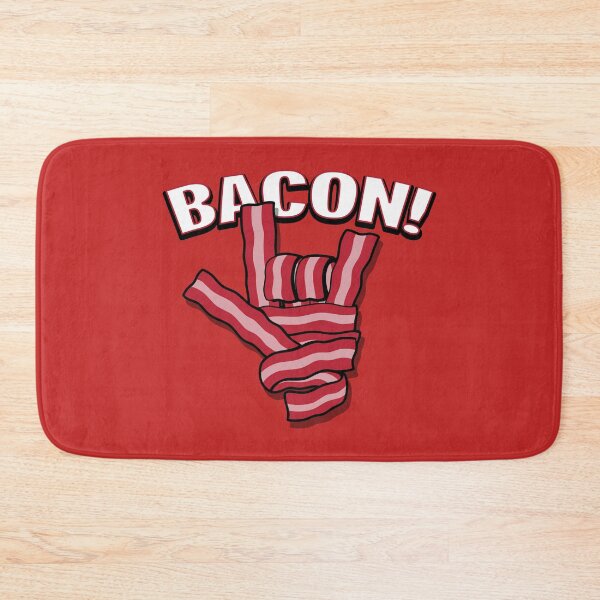Item preview, Fun Bacon Horns Up Rock Sign Gift For Bacon Lovers designed and sold by BoggsNicolasArt.