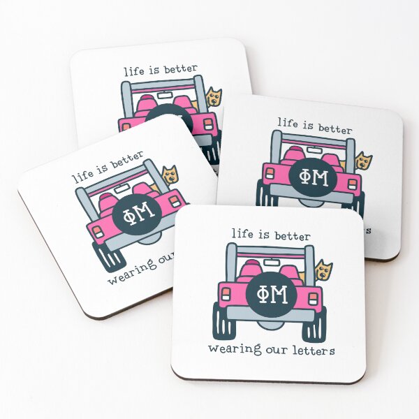 Item preview, Life is better wearing our letters phi mu designed and sold by jamieroseart.