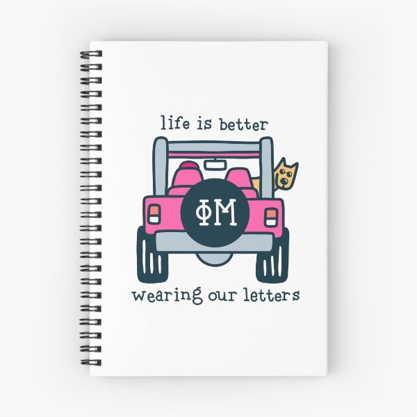 Item preview, Life is better wearing our letters phi mu designed and sold by jamieroseart.