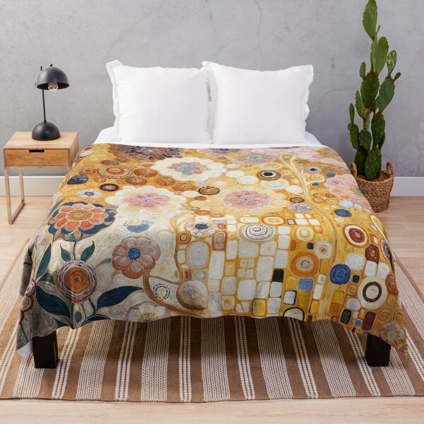 Item preview, Klimt Gold Flower Garden designed and sold by maniacfitness.