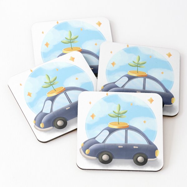 Item preview, Blue car, investment and profit designed and sold by Florencute.