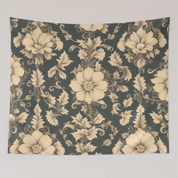 Item preview, Vintage flowers ornament pattern sepia designed and sold by JosephinFelicia.