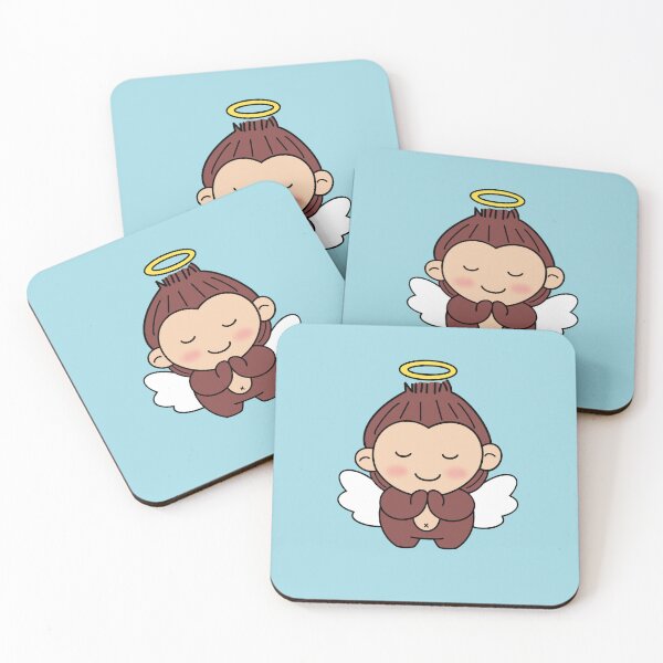 Item preview, a monkey with angel wings designed and sold by monkey-choi.