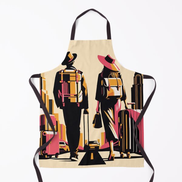 Item preview, Couple friends explore travel city flow connection pink black designed and sold by Meena-tta.