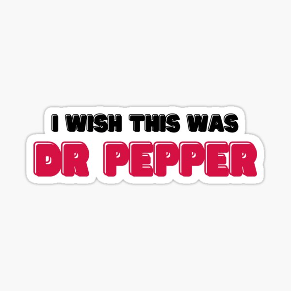Vista previa del artículo con la obra «Ojalá este fuera el Dr. Pepper», diseñado y vendido por babyjennyprints.
