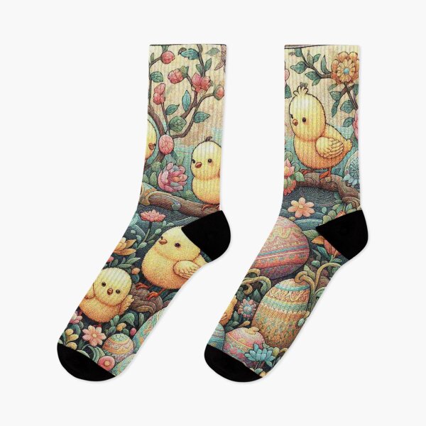 Item preview, Little Chicks Hanging Out in the Flower Tree  designed and sold by Illuministique.