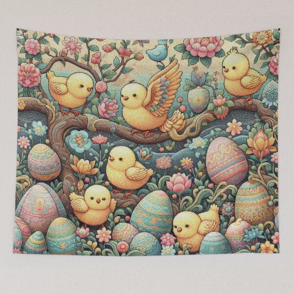 Item preview, Little Chicks Hanging Out in the Flower Tree  designed and sold by Illuministique.