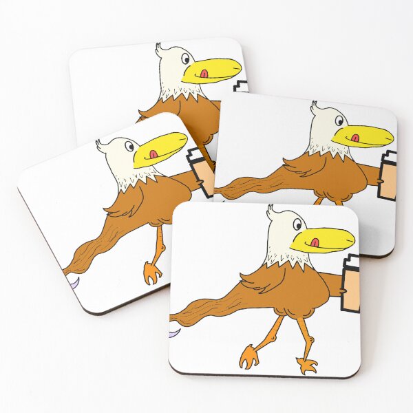 Item preview, Weird Bald Eagle With Coffee designed and sold by AutoAvoDesigns.
