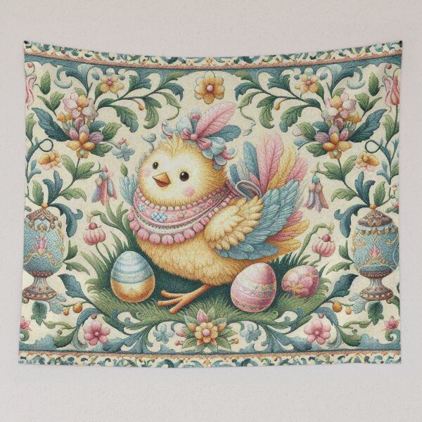 Item preview, Mother Hen Guarding her Easter Eggs designed and sold by Illuministique.