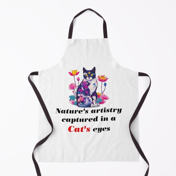 Item preview, Nature's artistry captured in a cat's eyes - Cat in Lotus Flowers quote designed and sold by Tom-Johnson.