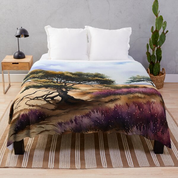Item preview, Trees in Purple Heather clad Sand Dunes designed and sold by Country-Artist.
