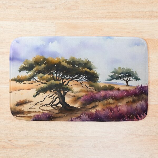 Item preview, Trees in Purple Heather clad Sand Dunes designed and sold by Country-Artist.