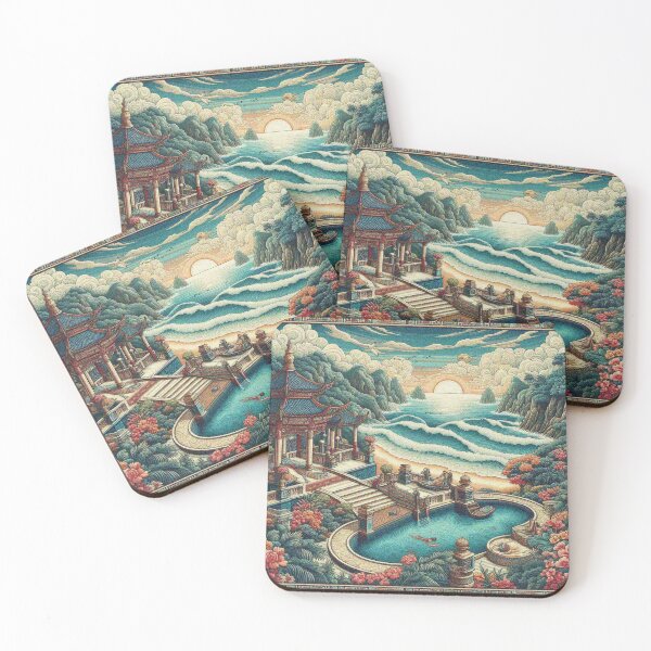 Item preview, Fantasy Beach Near Pool Paradise designed and sold by Illuministique.