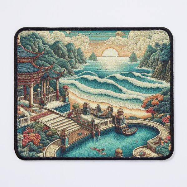 Item preview, Fantasy Beach Near Pool Paradise designed and sold by Illuministique.