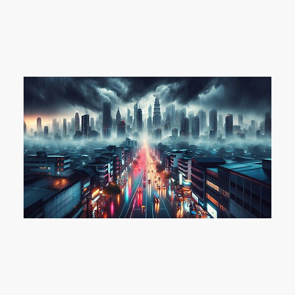 Item preview, A gloomy city designed and sold by GypsyMerch.