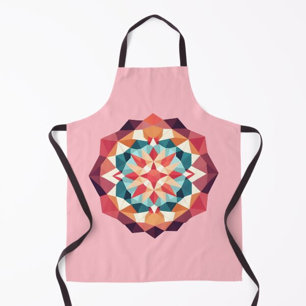 Item preview, colorful lowpoly crystal mandala v1 designed and sold by Kalaidax.