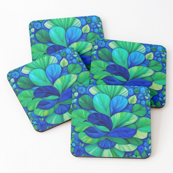 Item preview, Blue and Green Pattern 1 designed and sold by artedamensagem.