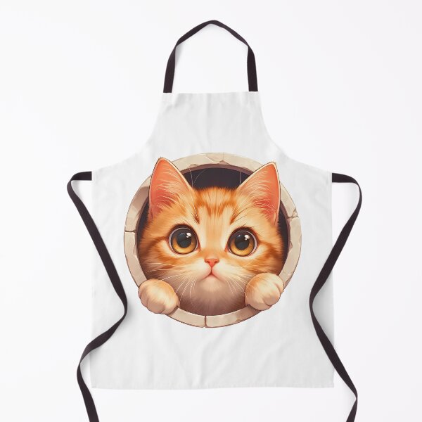Item preview, cat looking through a hole designed and sold by HandsomeCat.