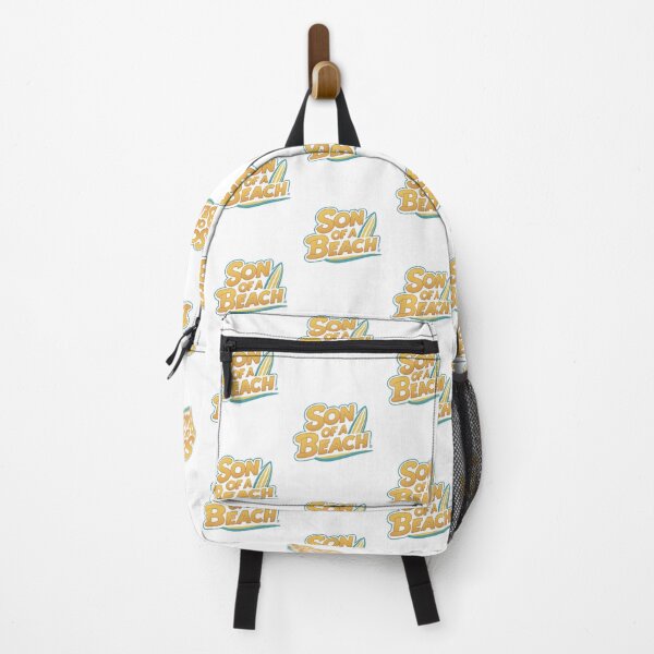 Item preview, Son of a beach quote text design with surfboard designed and sold by KNAA.