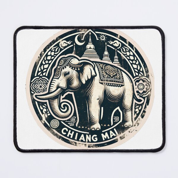 Item preview, Chiang Mai Thailand Elephant vintage designed and sold by LoveLabDesign.