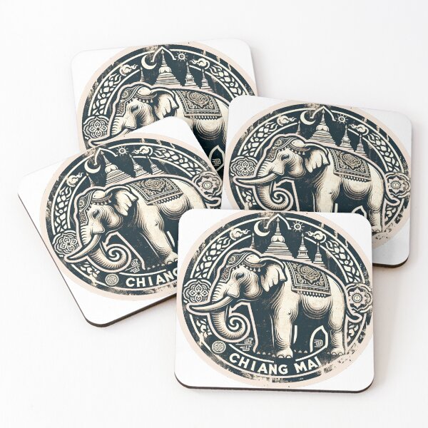 Item preview, Chiang Mai Thailand Elephant vintage designed and sold by LoveLabDesign.