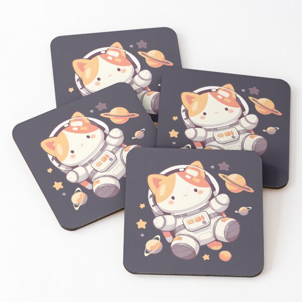 Item preview, Cute cat astronaut  designed and sold by CosmicOrangeCat.