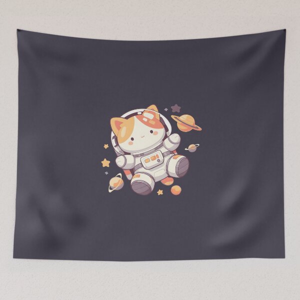 Item preview, Cute cat astronaut  designed and sold by CosmicOrangeCat.