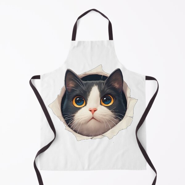 Item preview, cat looking through a hole designed and sold by HandsomeCat.