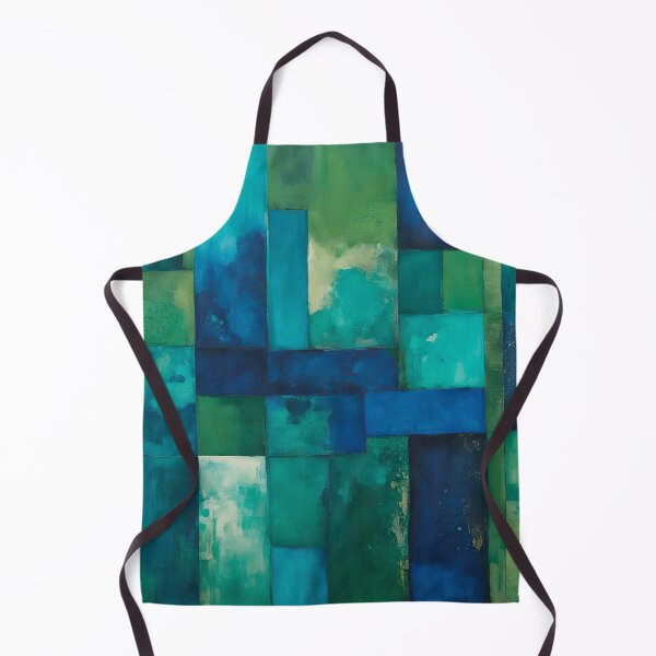 Aperçu de l'œuvre Motif bleu et vert 5 créée et vendue par artedamensagem.
