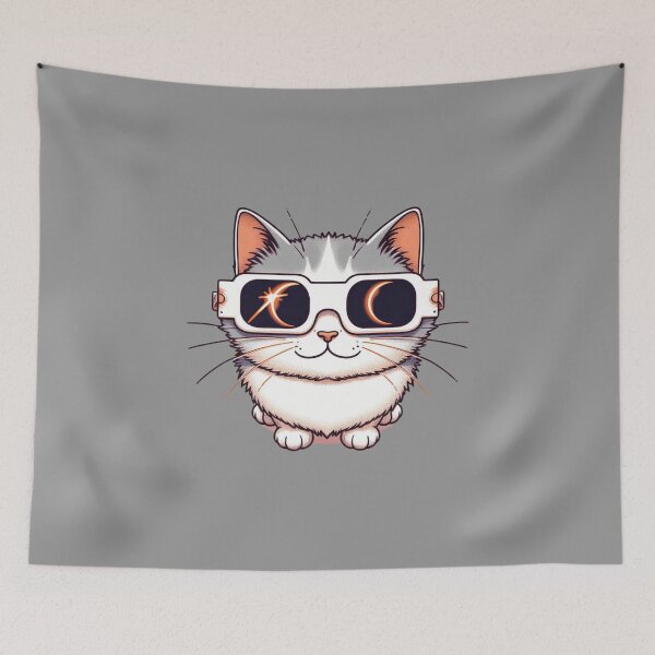 Item preview, Gato Solar Del Eclipse Solar Total Americano designed and sold by VerveVerseBoo.