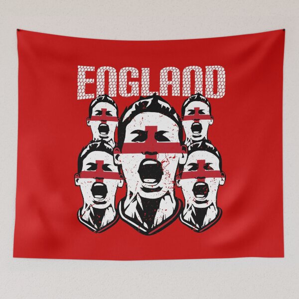 Item preview, England Soccer Sports Fans Flag Face designed and sold by screenworks.