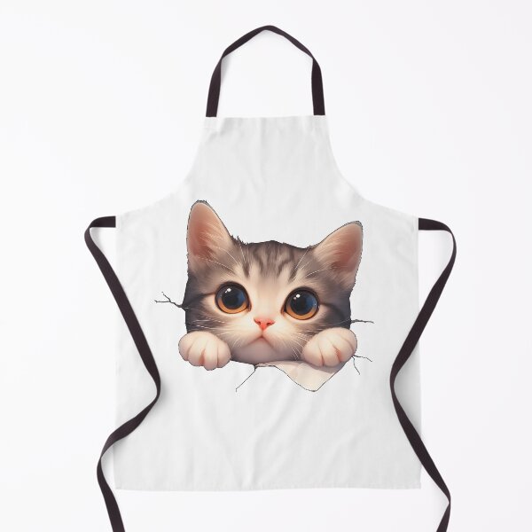 Item preview, cat looking through a hole designed and sold by HandsomeCat.