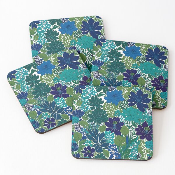 Item preview, Blue and Green Pattern 7 designed and sold by artedamensagem.