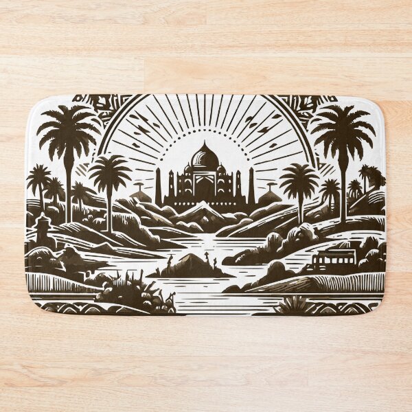 Item preview, India inspired landscape designed and sold by CulturalVibes.