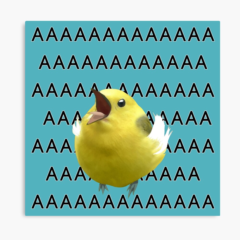 AAAAAAAAAA screaming birb meme | Art Print