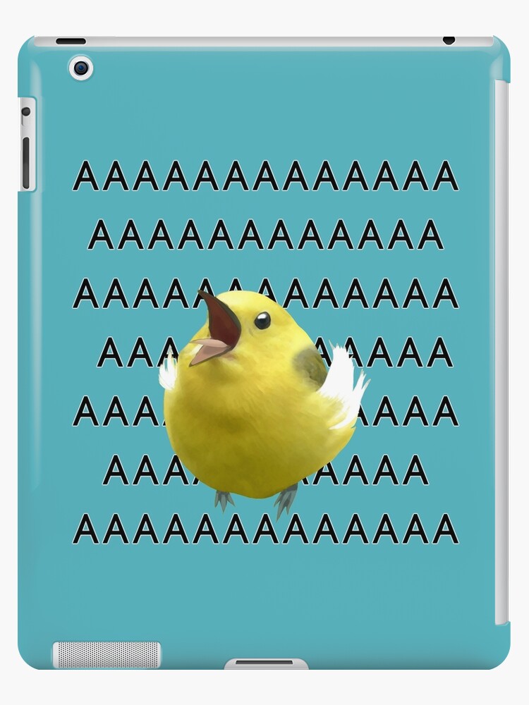 aaaaaaaa Screaming Birb Meme Ipad Case Skin By Drlurking Redbubble