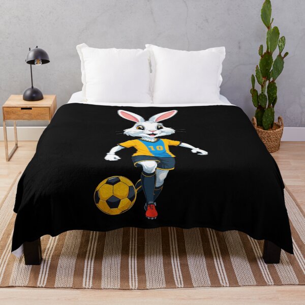 Item preview, Easter bunny soccer player Easter soccer design designed and sold by LuminOrb.