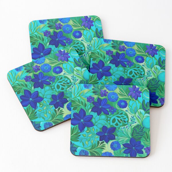 Item preview, Blue and Green Pattern 10 designed and sold by artedamensagem.