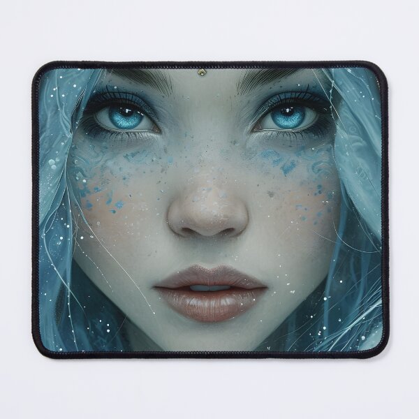Item preview, Fantasy woman with captivating blue eyes designed and sold by Artessie.