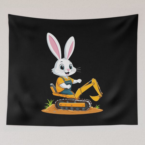 Item preview, Easter Bunny Excavator Driver Funny Easter Eggs Digging designed and sold by LuminOrb.