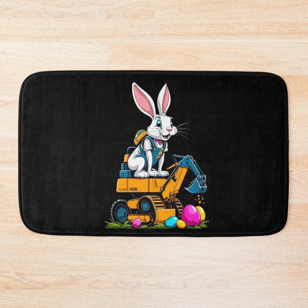 Item preview, Easter bunny excavator driver Easter eggs excavating funny designed and sold by LuminOrb.