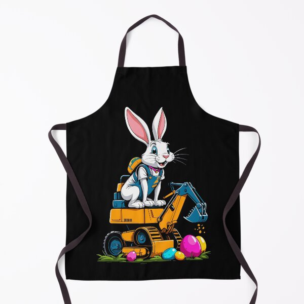 Item preview, Easter bunny excavator driver Easter eggs excavating funny designed and sold by LuminOrb.