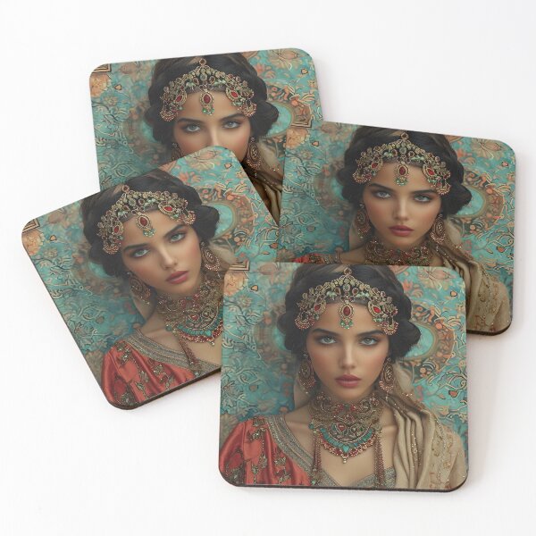 Item preview, Woman in traditional Indian attire designed and sold by Artessie.