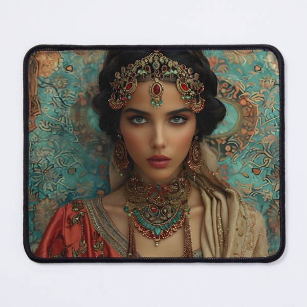 Item preview, Woman in traditional Indian attire designed and sold by Artessie.