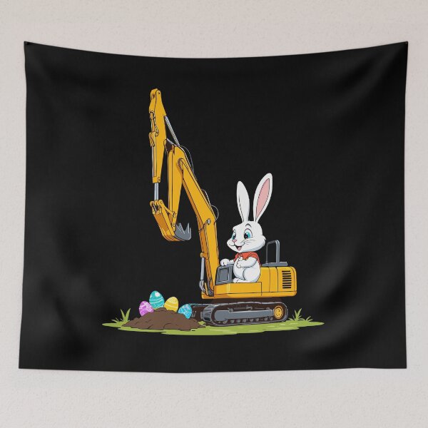 Item preview, Easter Bunny Excavator Driver Funny Easter Eggs Digging designed and sold by LuminOrb.