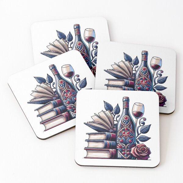 Item preview, Books and Wine designed and sold by PeelZinc.